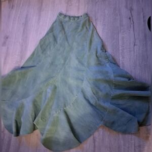 Elegant Vintage  Green Skirt